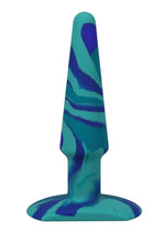 Load image into Gallery viewer, A-Play Groovy Silicone Anal Plug - Blue - 5in
