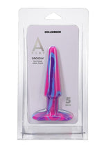 Load image into Gallery viewer, A-Play Groovy Silicone Anal Plug 5in - Fuschia - Magenta/Pink

