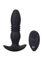 Load image into Gallery viewer, A-Play Rise Silicone Rechargeable Anal Plug with Remote Control - Black
