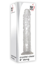 Load image into Gallery viewer, Adam and Eve Crystal Clear Dong - Clear - 8in
