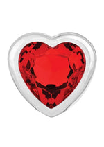 Load image into Gallery viewer, Adam and Eve Red Heart Gem Glass Anal Plug
