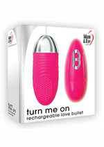 Load image into Gallery viewer, Adam and Eve Turn Me On Rechargeable Silicone Love Bullet with Remote Control - Pink
