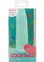 Load image into Gallery viewer, Addiction Cocktails Vibrating Silicone Dildo - Green/Mint Mojito - 5.5in
