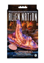Load image into Gallery viewer, Alien Nation Copperhead Rechargeable Silicone Vibrating Grinder with Remote Control - Copper/Orange/Purple
