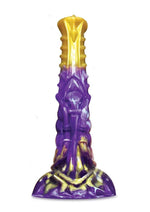 Load image into Gallery viewer, Alien Nation Obelisk Silicone Dildo - Gold/Purple
