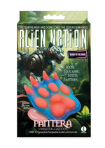 Load image into Gallery viewer, Alien Nation Pantera Silicone Rechargeable Glow In The Dark Clitoral Vibrator with Remote Control - Blue/Glow In The Dark/Orange
