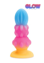 Load image into Gallery viewer, Alien Nation Sprite Silicone Anal Plug - Blue/Pink/Yellow
