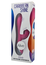 Load image into Gallery viewer, Alive Caribbean Shine Rechargeable Silicone Rabbit Vibrator - Pink
