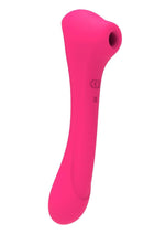 Load image into Gallery viewer, Alive Quiver Rechargeable Silicone Dual End Vibrator and Clitoral Stimulator - Magenta/Purple
