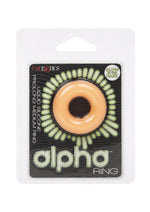 Load image into Gallery viewer, Alpha Glow In The Dark Liquid Silicone Prolong Medium Ring - Orange
