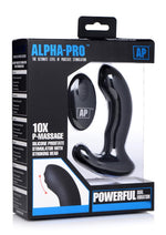 Load image into Gallery viewer, Alpha-Pro P-Massage Prostate Stimulator with Stroking Bead - Black
