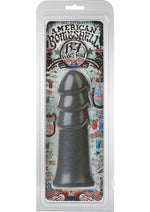 Load image into Gallery viewer, American Bombshell B-7 Warhead Dildo - Grey/Gun Metal - 7.1in
