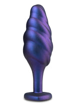 Load image into Gallery viewer, Anal Adventuers Matrix Bumped Bling Silicone Plug - Blue/Sapphire

