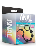 Load image into Gallery viewer, Anal Adventure Platinum Silicone 10 Anal Beads - Black

