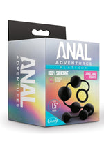 Load image into Gallery viewer, Anal Adventure Platinum Silicone Large Anal Beads - Black - Large
