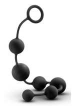 Load image into Gallery viewer, Anal Adventure Platinum Silicone Large Anal Beads - Black - Large
