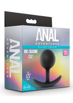 Load image into Gallery viewer, Anal Adventure Platinum Silicone Vibra Plug - Black
