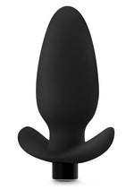 Load image into Gallery viewer, Anal Adventure Platinum Silicone Vibrating Saddle Plug - Black
