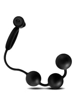 Load image into Gallery viewer, Anal Adventures Platinum Silicone Anal Beads with Vibrating Cock Ring
