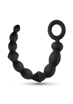 Load image into Gallery viewer, Anal Adventures Platinum Silicone Beginner Anal Beads - Black
