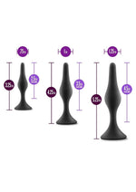 Load image into Gallery viewer, Anal Adventures Platinum Silicone Beginner Plug Kit
