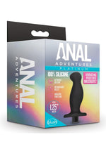 Load image into Gallery viewer, Anal Adventures Platinum Silicone Rechargeable Vibrating Prostate Massager 02 - Black
