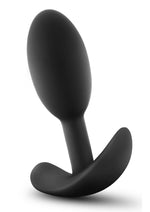 Load image into Gallery viewer, Anal Adventures Platinum Silicone Vibrating Slim Anal Plug - Black - Small
