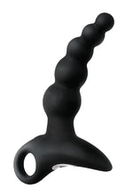 Load image into Gallery viewer, Anal-Ese Collection Rechargeable Vibrating Silicone Alpha Plug #2 - Black
