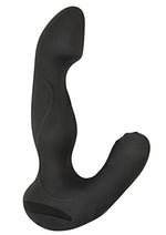 Load image into Gallery viewer, Anal-Ese Collection Rotating P-Spot Silicone Rechargeable Vibrator - Black
