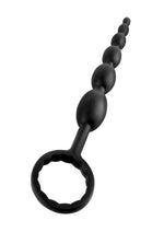 Load image into Gallery viewer, Anal Fantasy Collection Silicone First Time Fun Beads - Black - 8.25in
