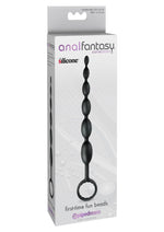 Load image into Gallery viewer, Anal Fantasy Collection Silicone First Time Fun Beads - Black - 8.25in
