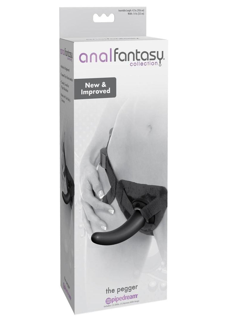 Anal Fantasy Collection The Pegger Strap-On - Black - 4.75in
