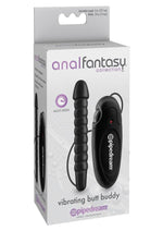 Load image into Gallery viewer, Anal Fantasy Collection Vibrating Butt Buddy - Black - 5in
