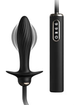 Load image into Gallery viewer, Anal Fantasy Elite Auto-Throb Rechargeable Silicone Inflatable Vibrating Plug - Black
