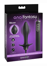 Load image into Gallery viewer, Anal Fantasy Elite Auto-Throb Rechargeable Silicone Inflatable Vibrating Plug - Black
