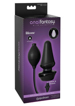 Load image into Gallery viewer, Anal Fantasy Elite Inflatable Silicone Anal Plug - Black - 5in
