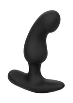 Load image into Gallery viewer, Anal Toys Rechargeable Curved Probe Silicone Anal Stimulator - Black
