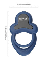 Load image into Gallery viewer, Anello App Control Vibrating Silicone Rechargeable Cock Ring with Clitoral Stimulator
