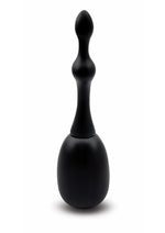 Load image into Gallery viewer, Aquaclean 150ml One Way Valve Douche with Anal Bead Nozzle - Black
