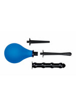 Load image into Gallery viewer, Aquaclean 220ml Douche with Interchangeable Nozzle - Black/Blue - 4 Piece
