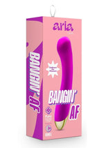 Load image into Gallery viewer, Aria Bangin&#39; AF Rechargeable Silicone Vibrator - Purple
