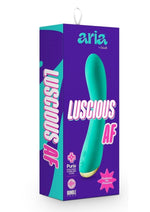 Load image into Gallery viewer, Aria Luscious AF Silicone Vibrator - Teal
