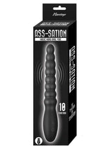 Load image into Gallery viewer, Ass-Sation Magic Wand Rechargeable Silicone Anal Vibrator - Black
