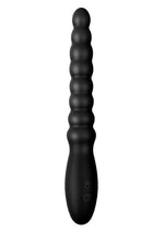Load image into Gallery viewer, Ass-Sation Magic Wand Rechargeable Silicone Anal Vibrator - Black
