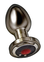 Load image into Gallery viewer, Ass-Sation Remote Control Rechargeable Vibrating Metal Anal Plug - Black/Metal
