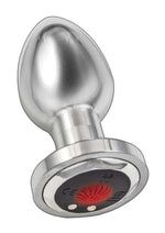 Load image into Gallery viewer, Ass-Sation Remote Control Rechargeable Vibrating Metal Anal Plug - Metal/Silver
