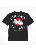 Load image into Gallery viewer, Assholes Live Forever Live Fast Eat Ass T-Shirt - Black - Small
