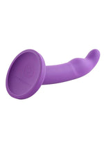 Load image into Gallery viewer, Astil Silicone Curved Dildo with Suction Cup - Purple - 8in
