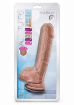 Load image into Gallery viewer, Au Naturel Big Billy Dual Dense Dildo with Balls - Caramel - 9in
