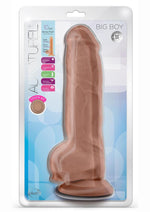 Load image into Gallery viewer, Au Naturel Big Boy Dildo with Balls - Caramel - 10in
